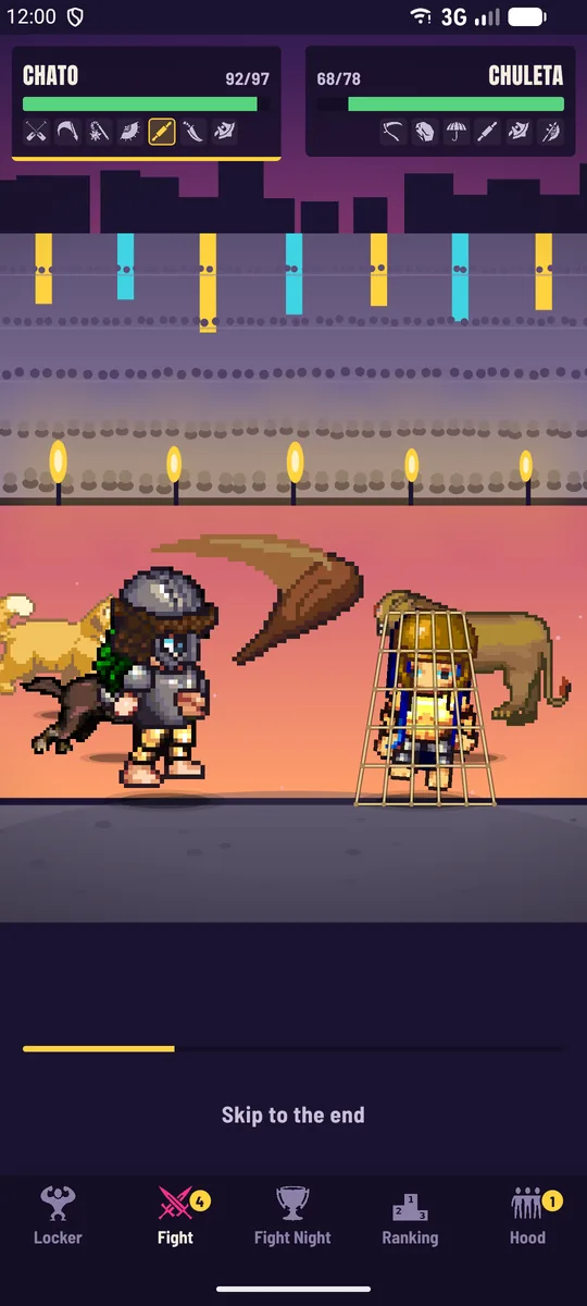 A fight in progress